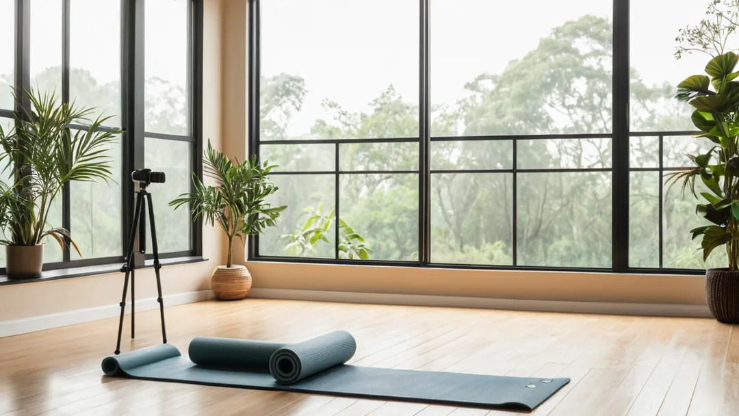 Studio de yoga dédié à la relaxation